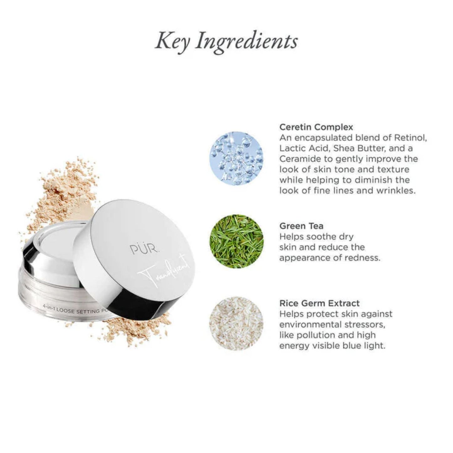 PÜR 4-in-1 Loose Setting Powder Translucent