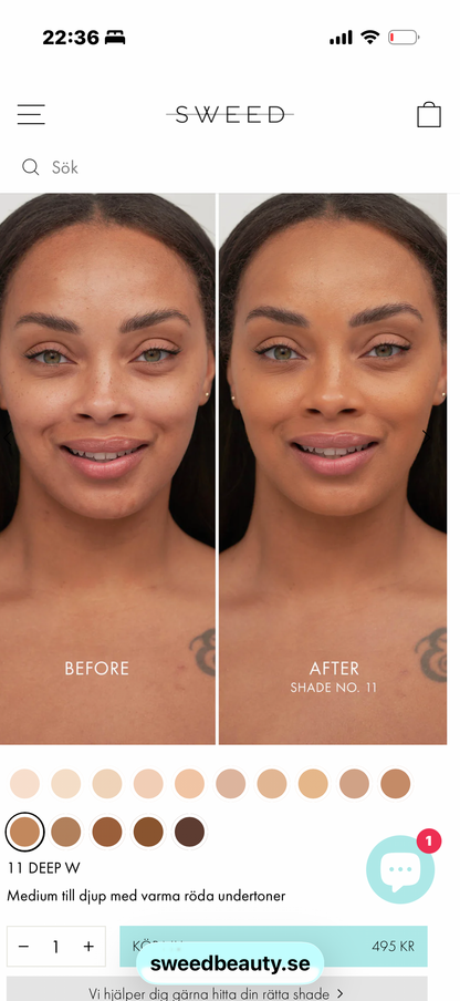 Sweed Beauty Glass Skin Foundation