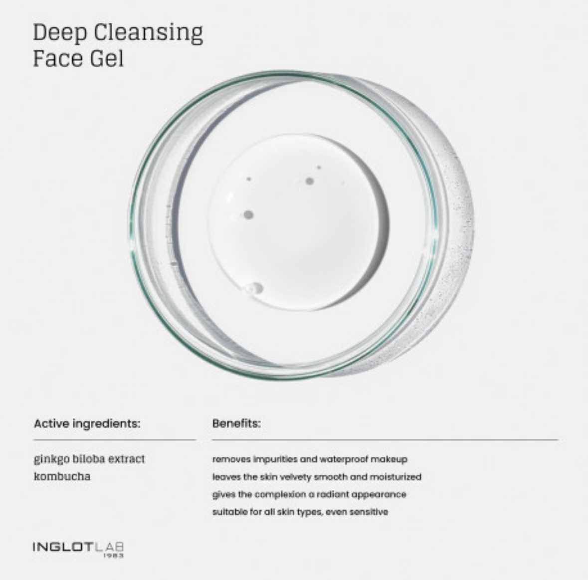 Inglot Lab - Deep Cleansing Face Gel