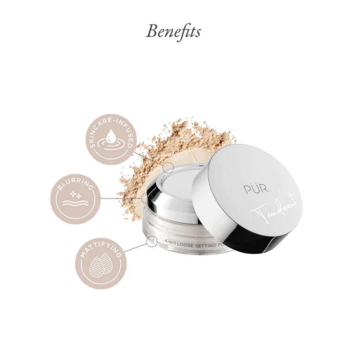 PÜR 4-in-1 Loose Setting Powder Translucent